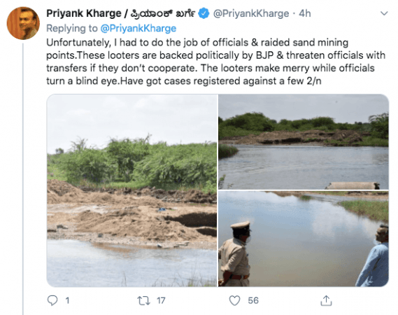 Priyank Kharge tweet