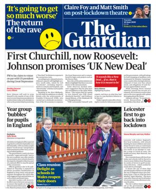 Guardian front page 20.06.20