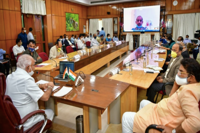 BS Yediyurappa meeting on COVID-19 rise in cases on 22nd June 2020