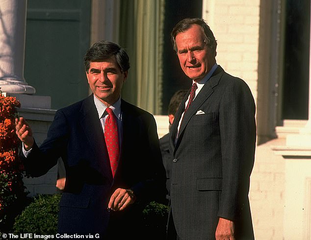 Dukakis, who served as the governor of Massachusetts, had a lead over Republican opponent George HW Bush in July 1988 before his numbers plummeted following a series of public gaffes and bad press