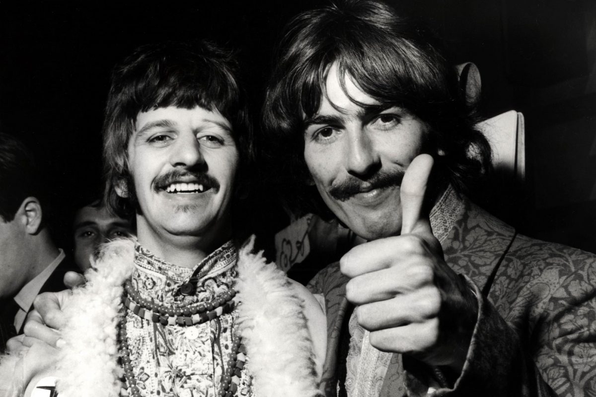 Ringo Starr and George Harrison in 1967