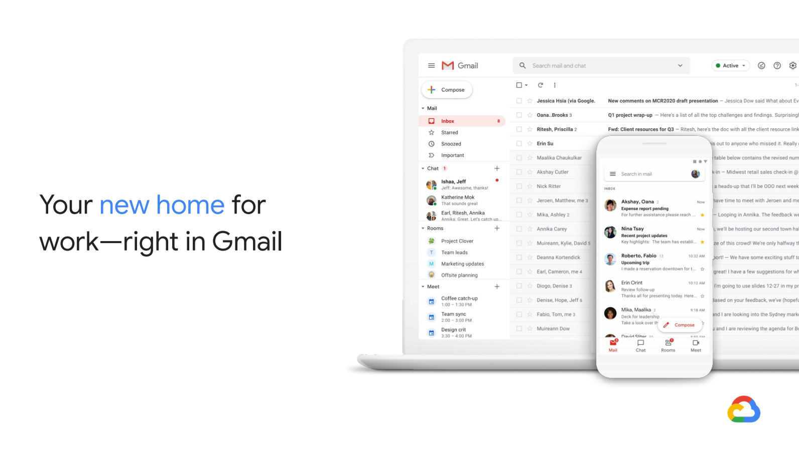 Leaked Gmail redesign outs plans to integrate Docs, Chat, and Meet