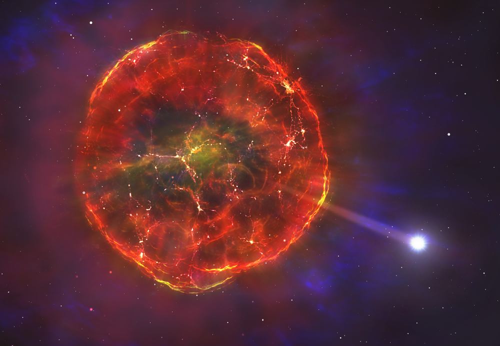 A Star had a Partial Supernova and Kicked Itself Into a High-Speed Journey Across the Milky Way