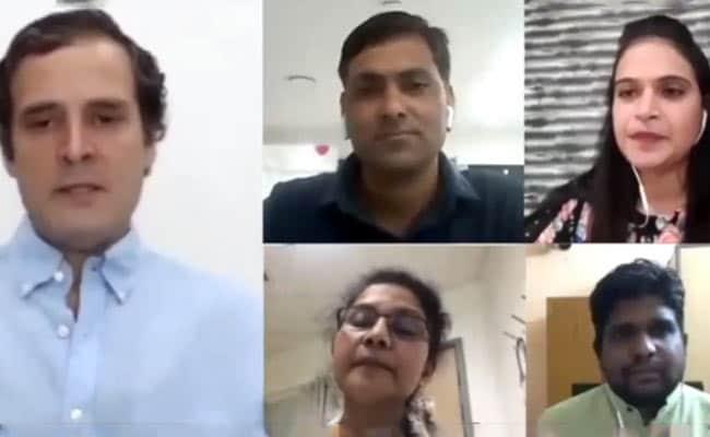 Rahul Gandi talks to Nurses on National Doctors Day