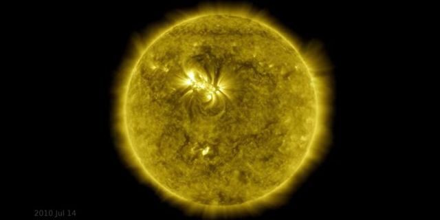The stunning NASA time-lapse video shows 10 years in the life of the Sun.