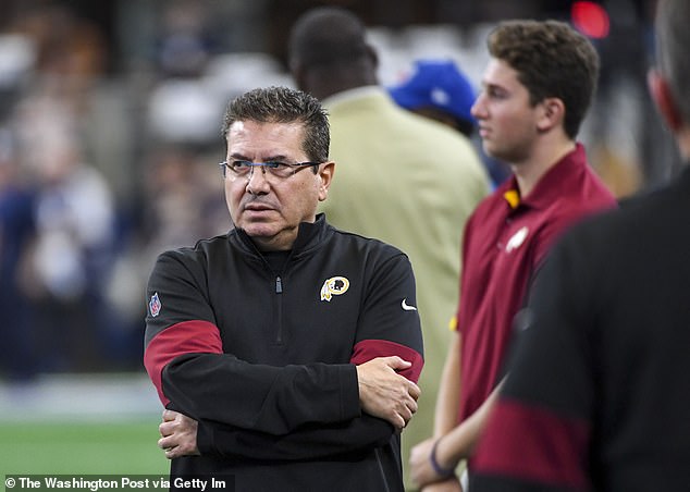 Redskins owner Dan Snyder has ignored pleas from Native American groups who believe the name and logo are racist, and as NFL commissioner Roger Goodell told ESPN Radio in 2018, 'I don't see him changing that perspective.' Now, however, Snyder says he is seeking input on a potential name change from team 'alumni, the organization, sponsors, the National Football League and the local community'