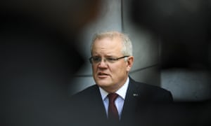 Australian prime minister Scott Morrison speaks to the media during a press conference at Parliament House in Canberra, Monday, 10 August 2020.