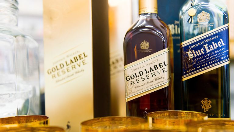 Diageo&#39;s stable includes the Johnnie Walker whisky brand