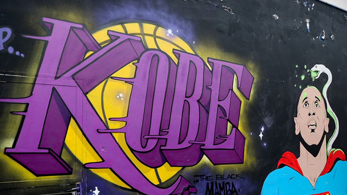 Kobe Bryant's 42nd Birthday Celebrated by Murals, Nike, Vanessa