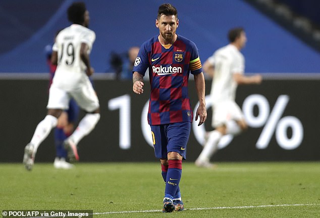 Messi showed his displeasure with Koeman shortly after Luis Suarez was told he can leave