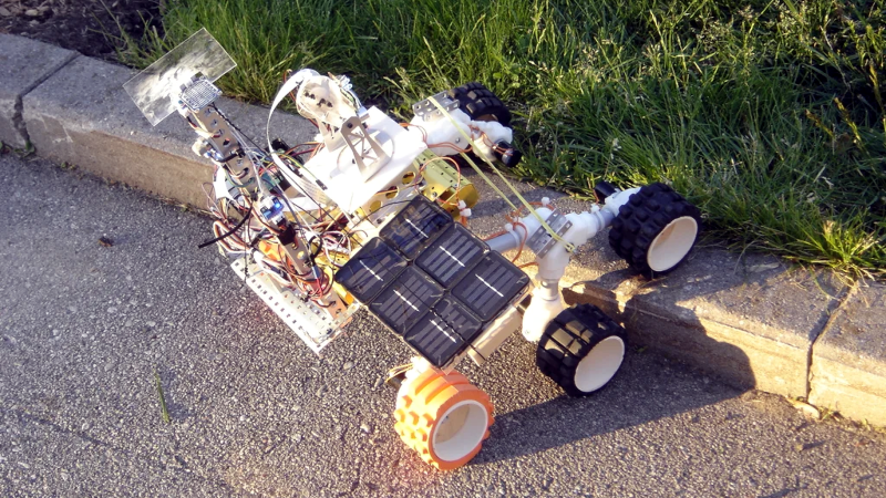 Student Rover Explores The Backyard In Tribute