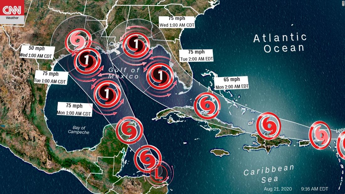 Gulf Coast on alert as two tropical systems could threaten at the same time