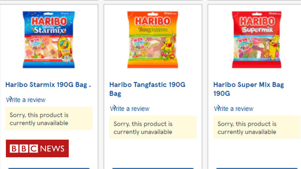Haribo shares fell in Tesco due to the row over price cuts