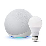 The all-new Echo (4th generation) with the Philips Hue bulb |  Glacier White