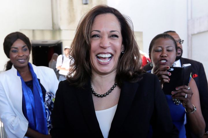 Celebrities chime in as Kamala Harris' surprise appearance during Brandy and Monica Versus's battle