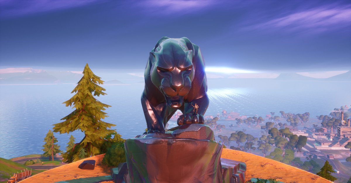 Fortnite acquires a Marvel Black Panther statue