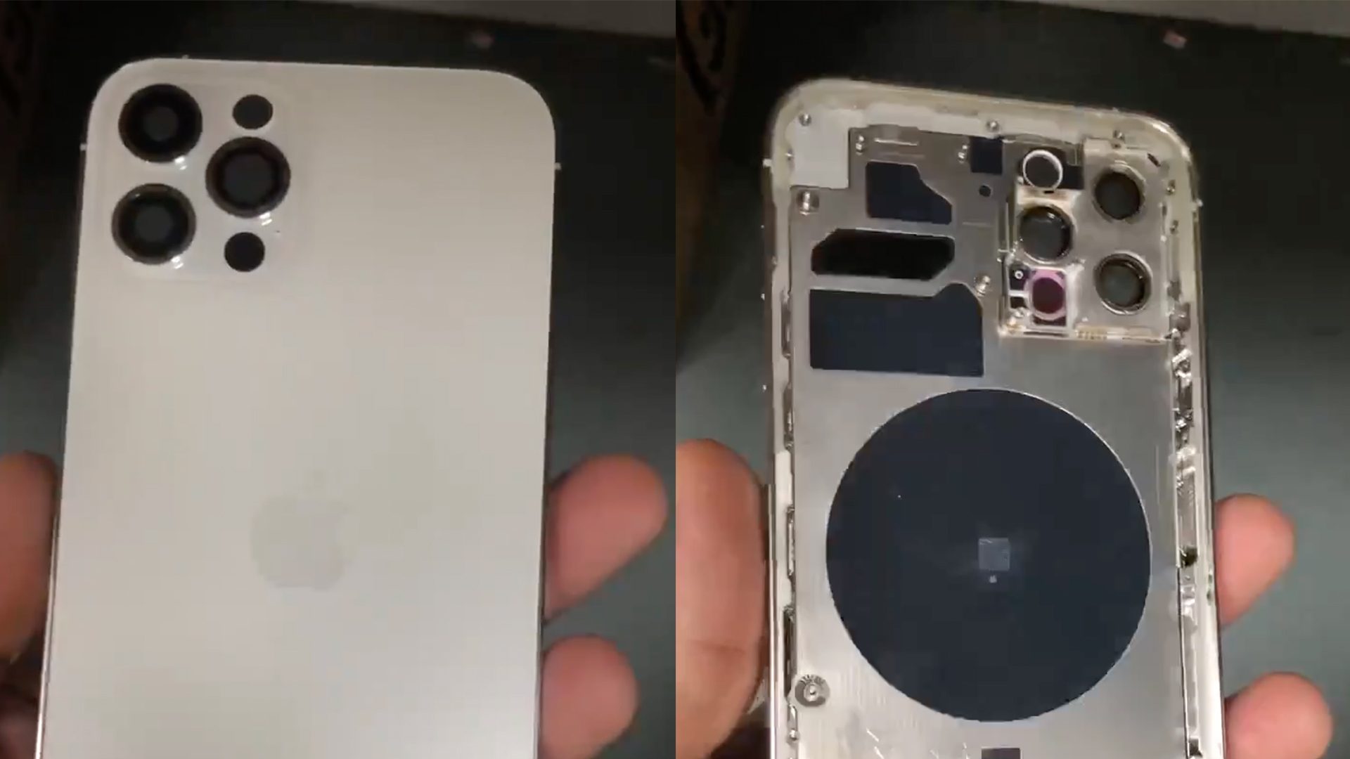 The alleged hands-on video shows the back cover of the 6.1-inch iPhone 12 Pro with LiDAR mode