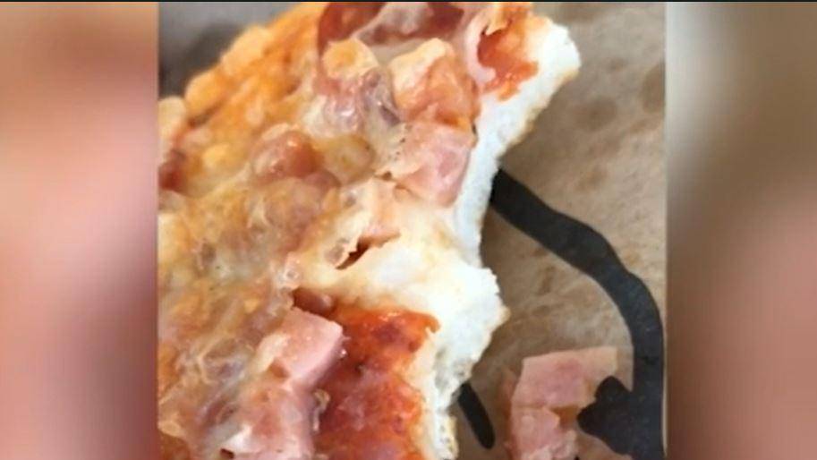 Sydney's mom posts pictures of "worms" inside Baker Delight BBQ Pizza