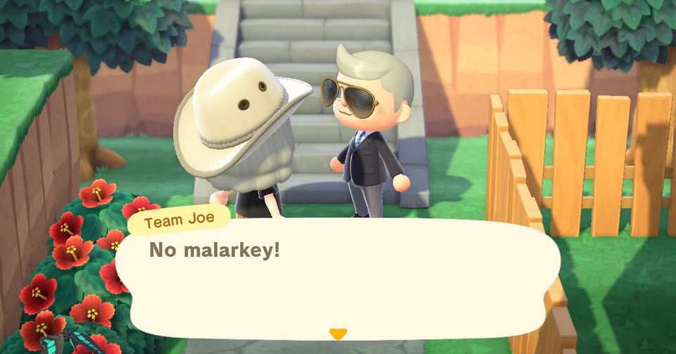 Biden's official residence in Animal Crossing has polling and ice cream stalls and no mallards