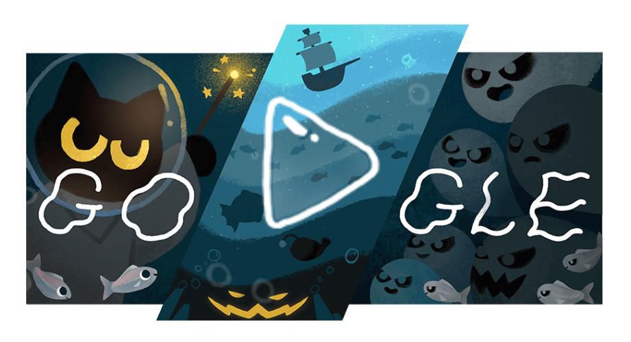 Immerse yourself in Halloween with Google Doodles today
