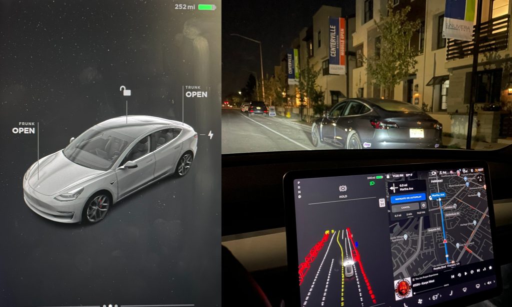 First look at Tesla's new user interface and driving visualizations for FSD beta in action