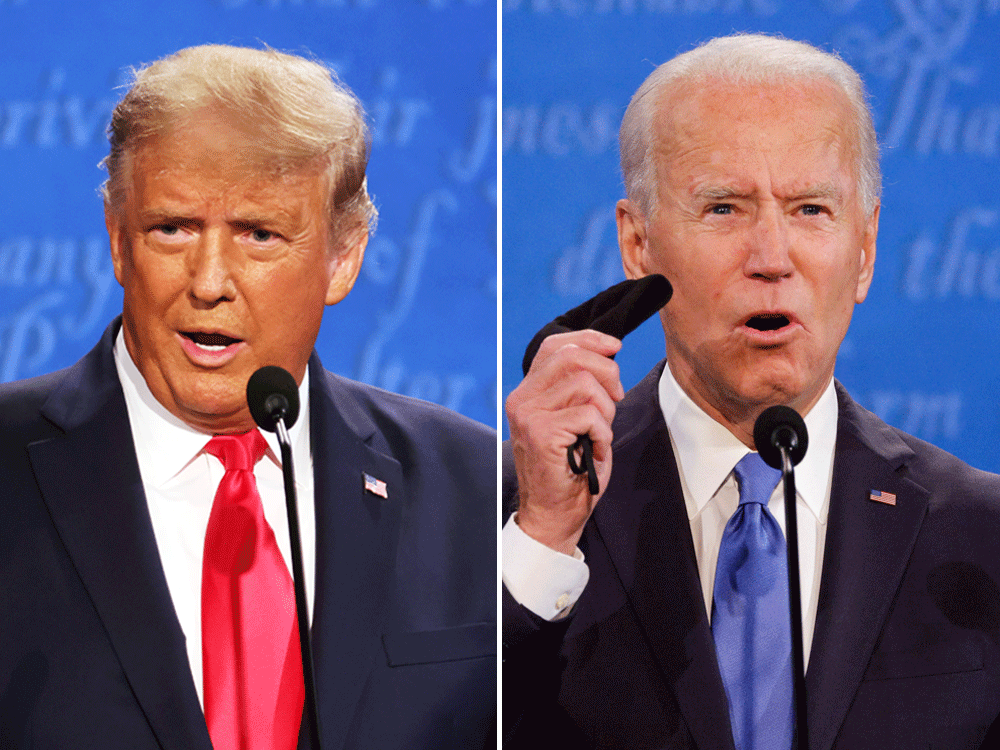 The live broadcast of the US Presidential Debate 2020: A clash between Trump and Biden over the Corona virus as the confrontation begins