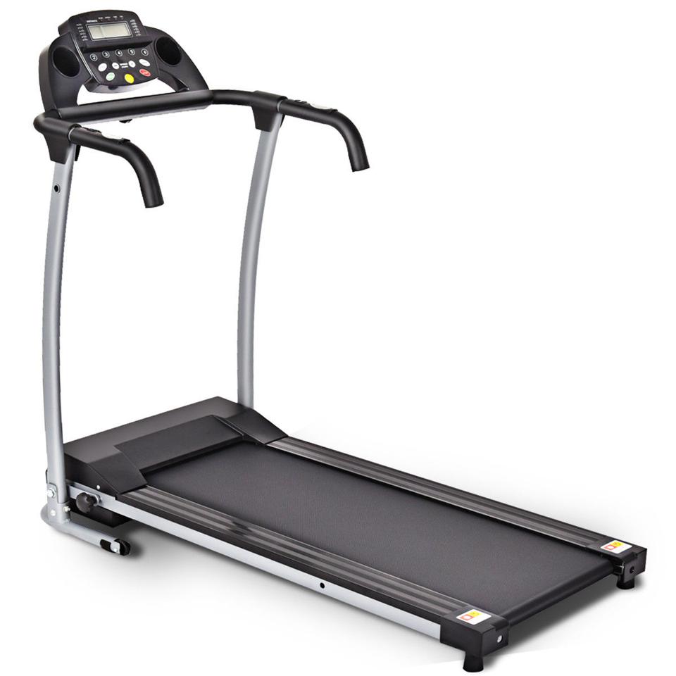 Coastway 800W Folding Portable Electric Treadmill Powered Running Fitness Machine with Support
