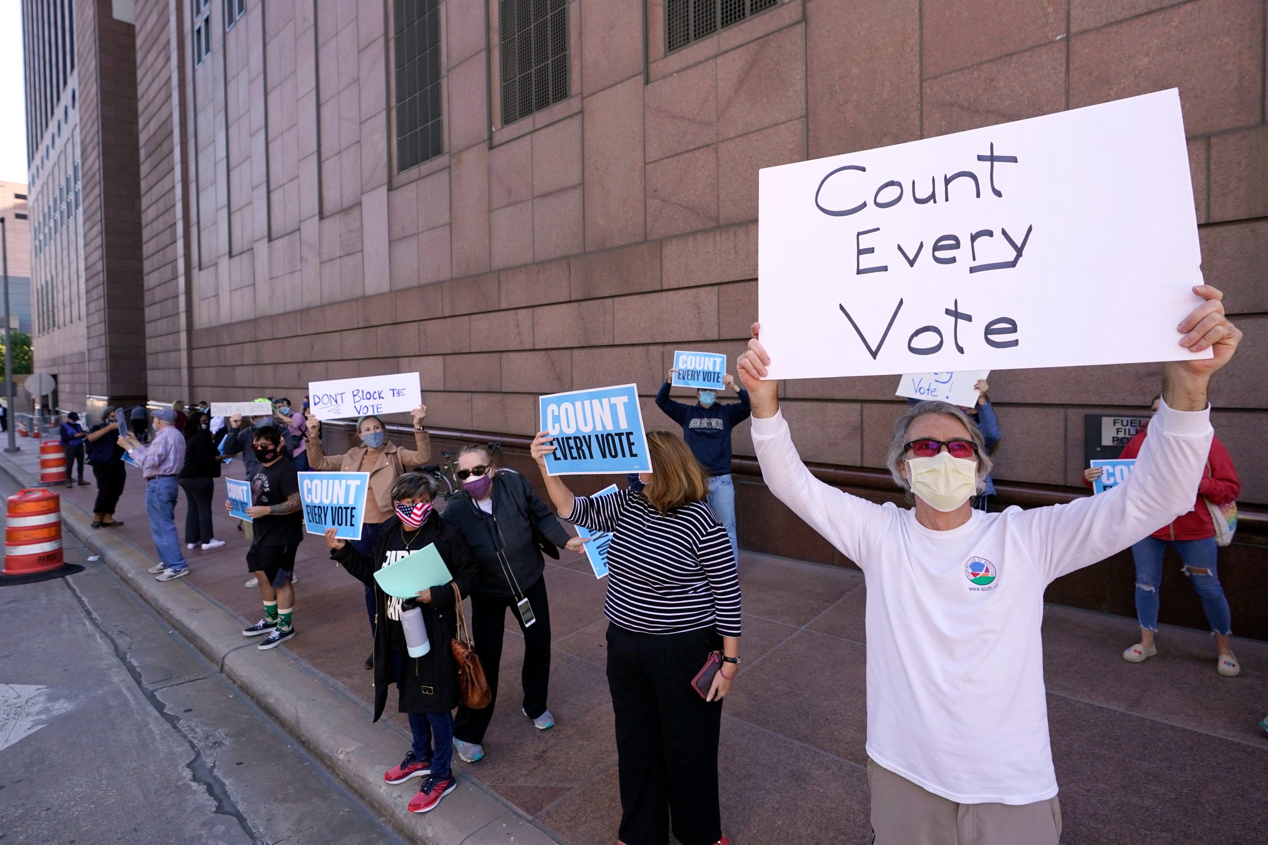 A Texas judge ruled that Republicans had no standing to reject ballots
