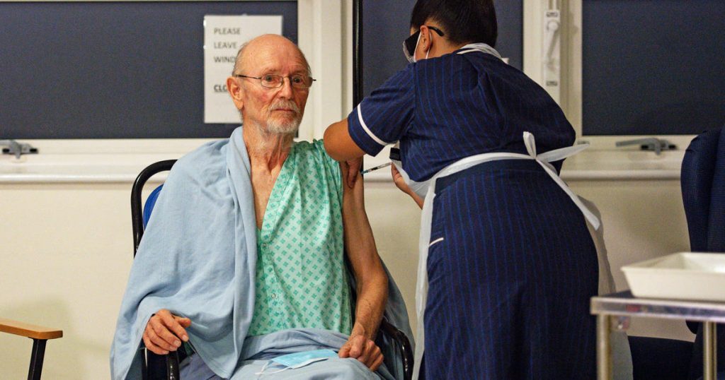An 81-year-old man named William Shakespeare is the second person in the UK to receive the COVID-19 vaccine