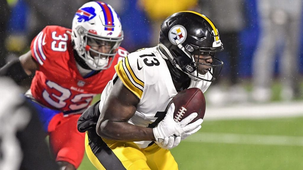 Results of Wacky turnover by Buffalo Bills 'Dawson Knox at Pittsburgh Steelers' landing gear