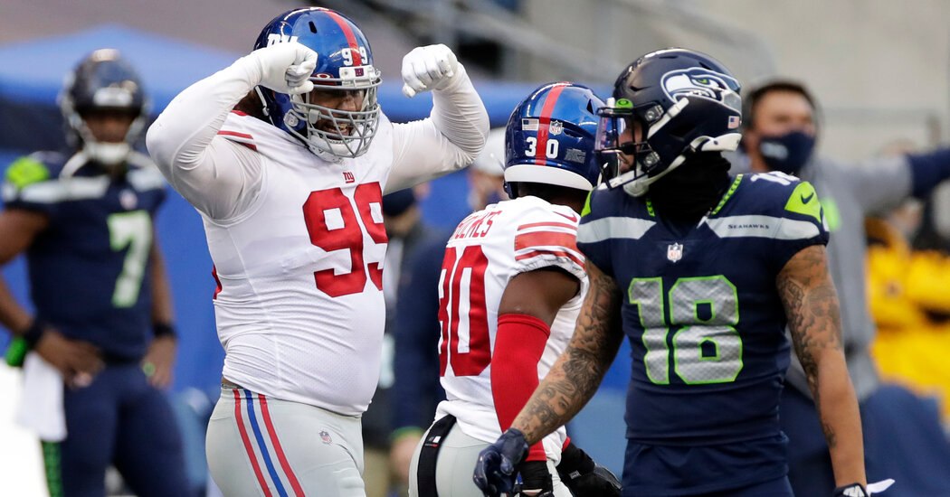 The Giants overtake the Seahawks in the biggest upheaval of the season