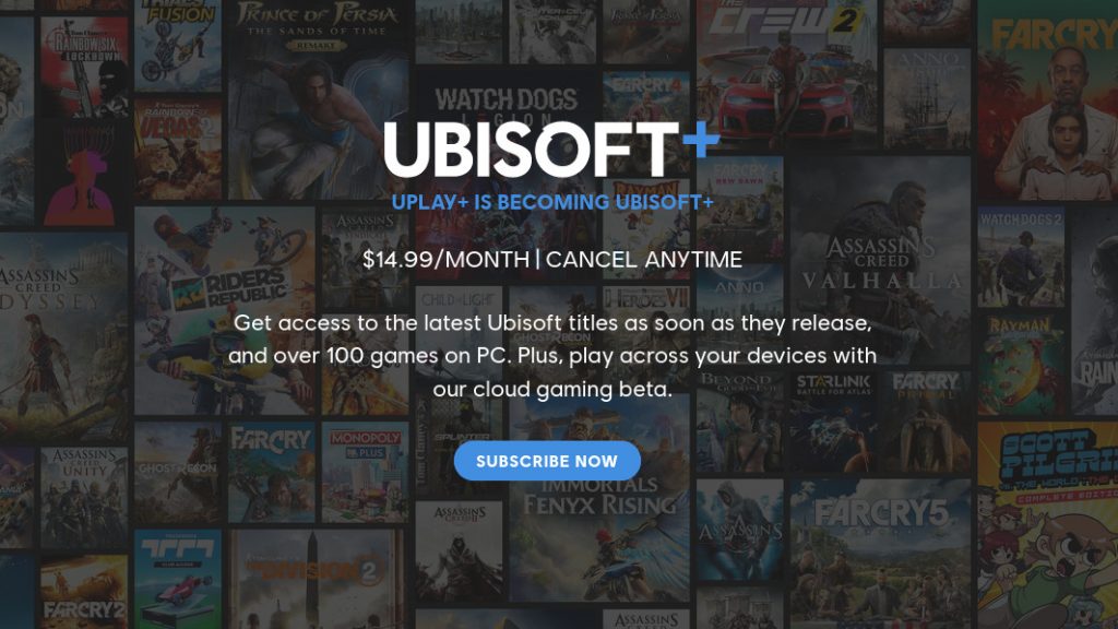 Ubisoft + subscribers can now play 18 games on Stadia at no additional cost