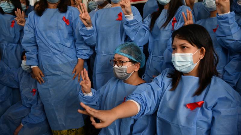 Doctors in Myanmar are quitting to protest the coup