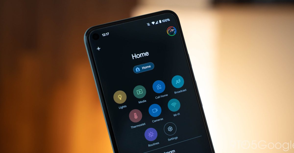 The Google Home app is the "accessibility roles" for devices