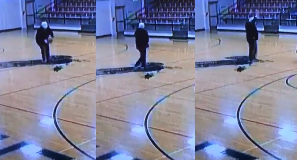 Viral video |  The security camera recorded the amazing hidden talent of a high school concierge |  United States |  United States of America |  Ohio |  Facebook |  FB |  Twitter |  Joe Oriens |  Viral |  nnda nnrt |  Widely