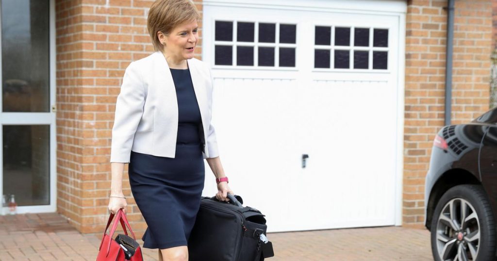 The Scottish 'heroine' tosses a sturgeon but remains upright  Abroad