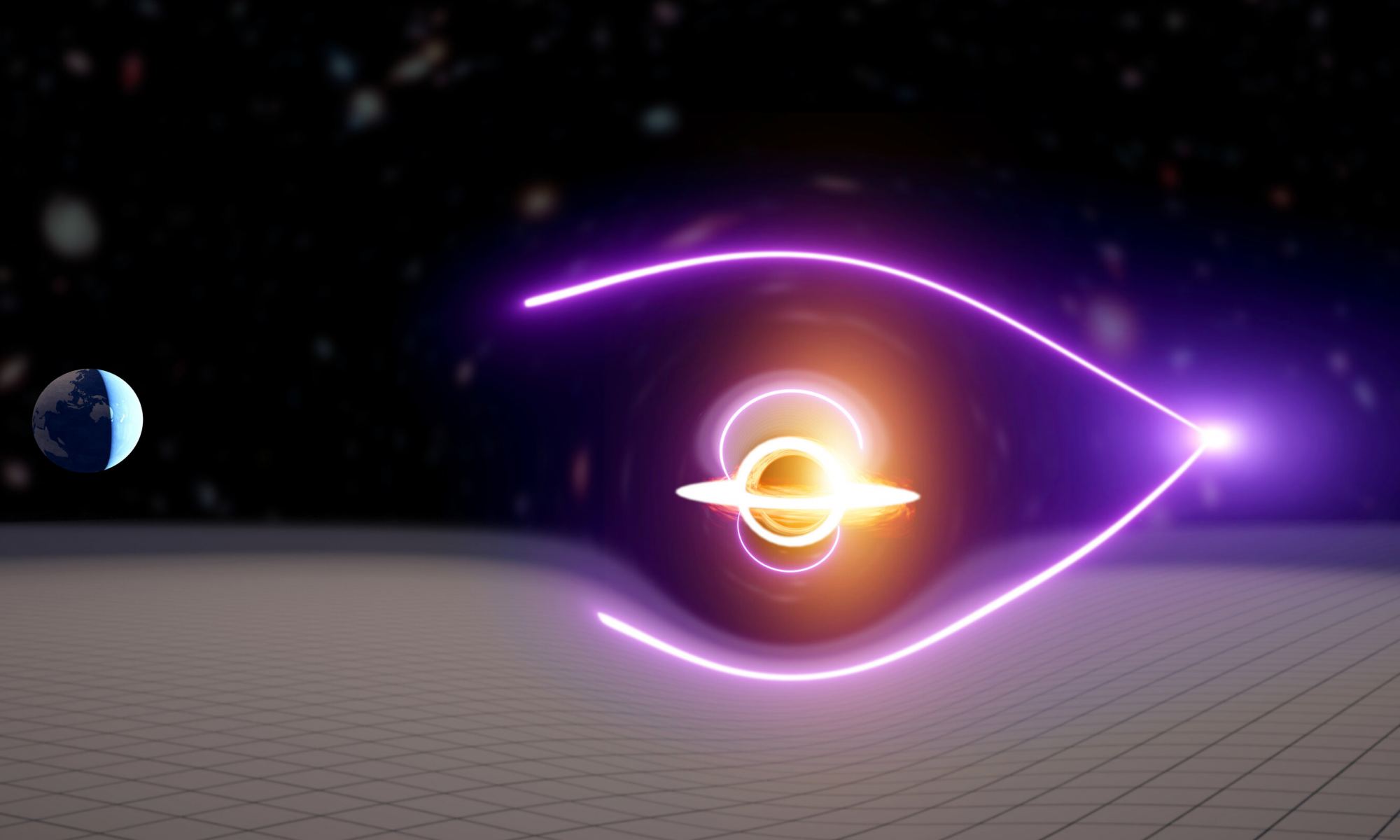 The radiation burst indicates the presence of an elusive medium-sized black hole