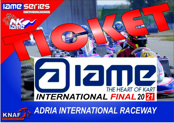 IAME International 2021 Final tickets can be won at the first NK IAME in Marimburg