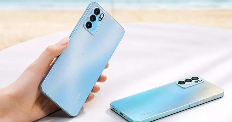 Oppo Reno6, Reno6 Pro and Reno6 Pro + are liked in the official renders;  The base model has flat edges like the iPhone 12