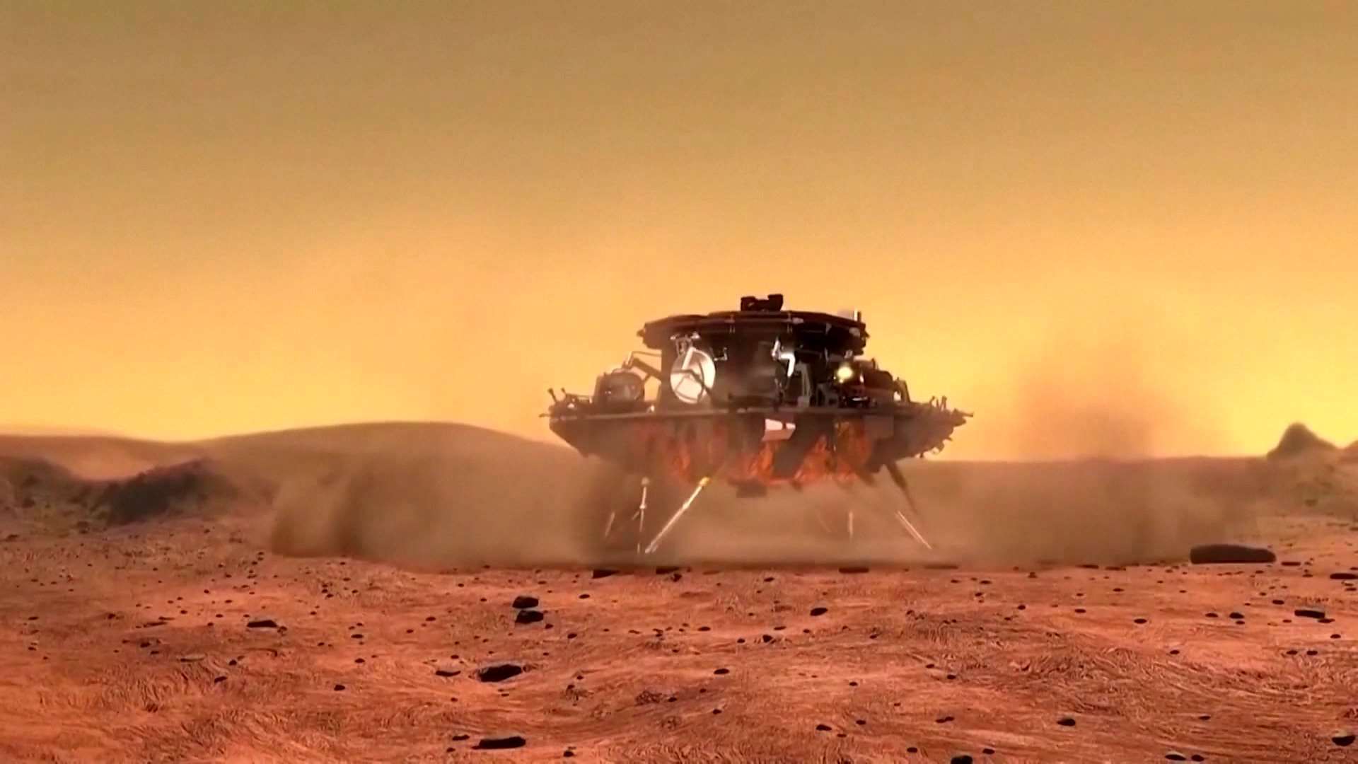 The Chinese Mars rover Zhurong has reached the red planet