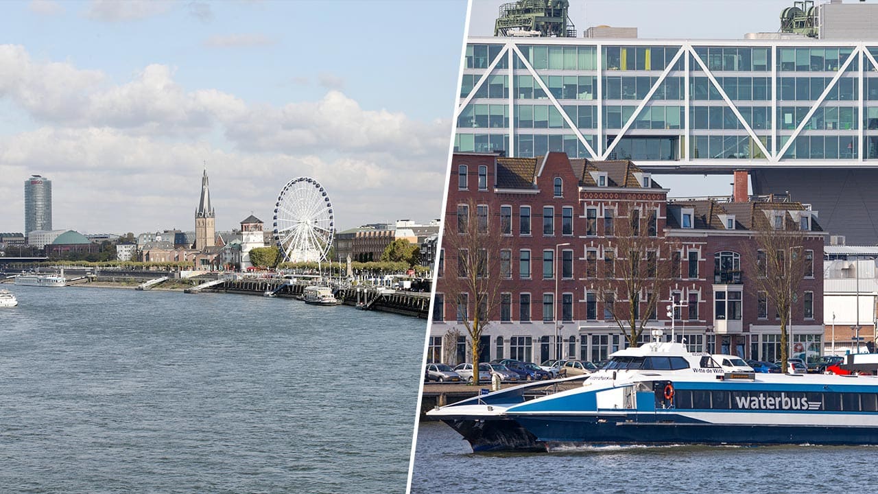 The Netherlands example: a waterbus connecting Cologne, Duisburg and Düsseldorf