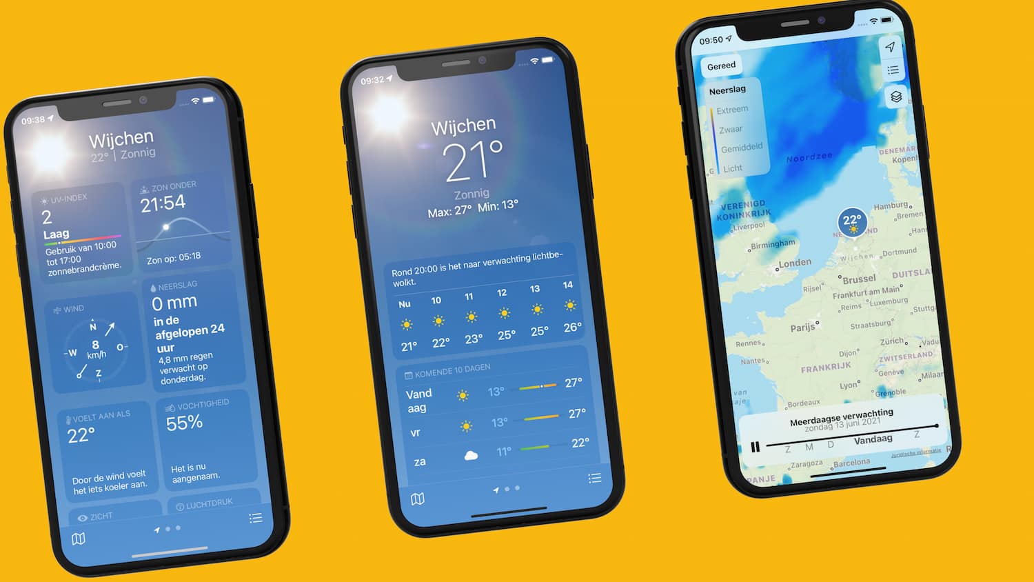 iOS 15 weather app makes Buienradar and Buienalarm redundant