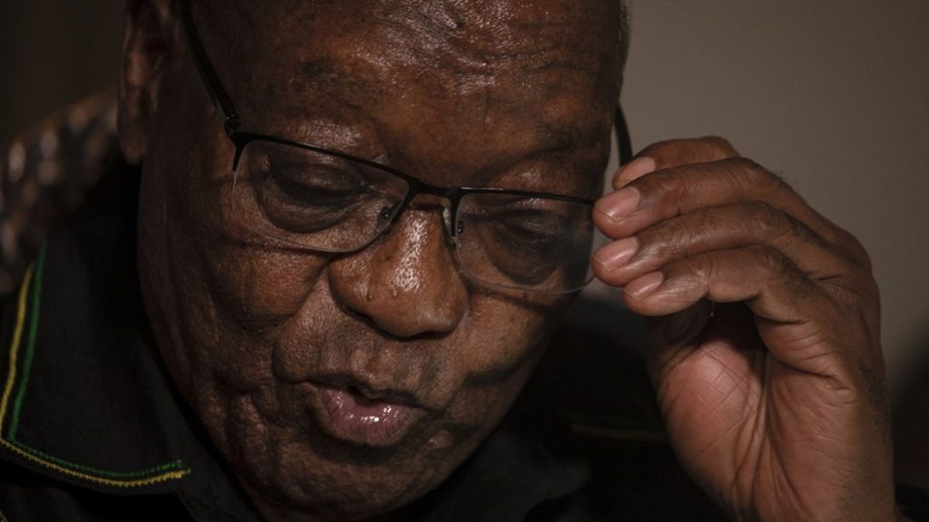 Former South African President Zuma surrenders to police