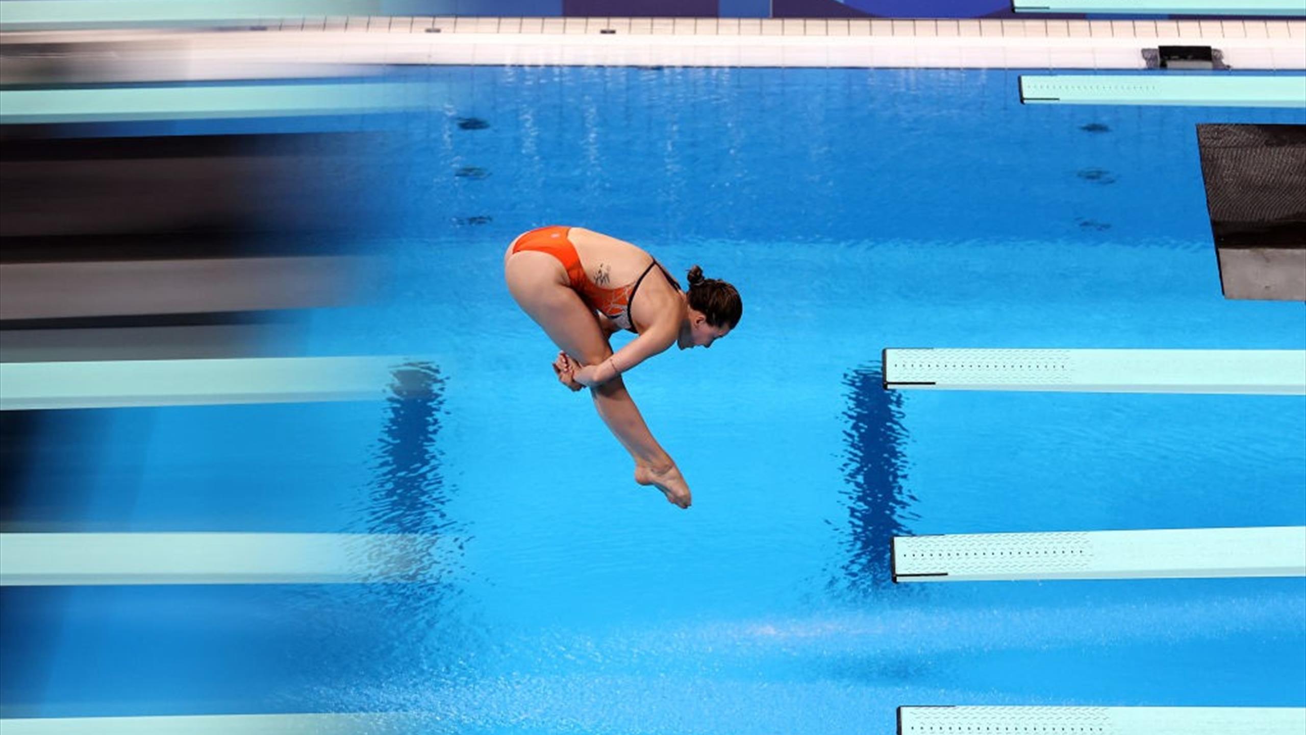 Tokyo 2020 |  Waseem 5th place for Inge Jansen in the diving final