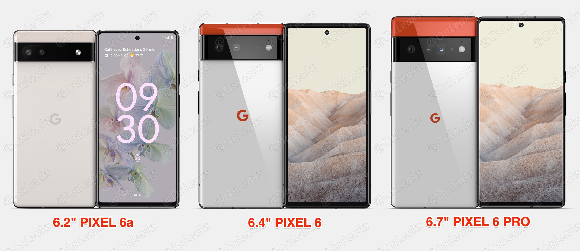 Direct comparison between Pixel 6a, Pixel 6 and Pixel 6 Pro