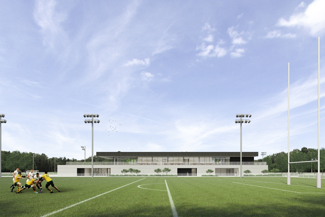 The first sports site design in Vrijbroekpark is ready (Mechelen)