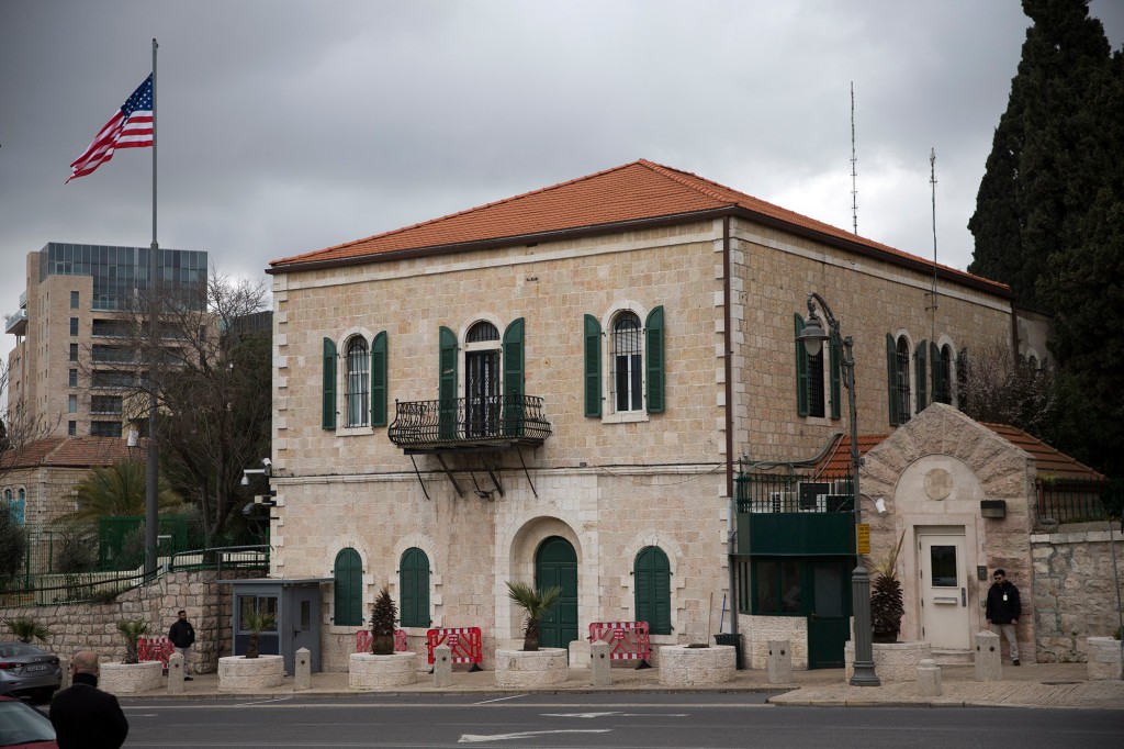 The US Consulate building in Jerusalem. 