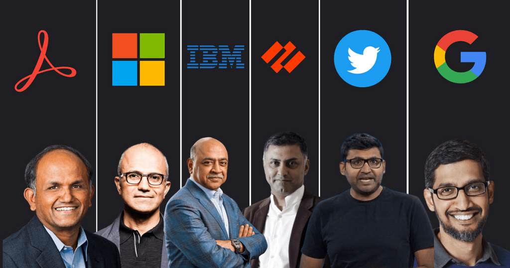 The Indians Who Run the Tech World... Complete Data on CEOs!  |  Indian CEOs of Top Tech Companies - Full Details