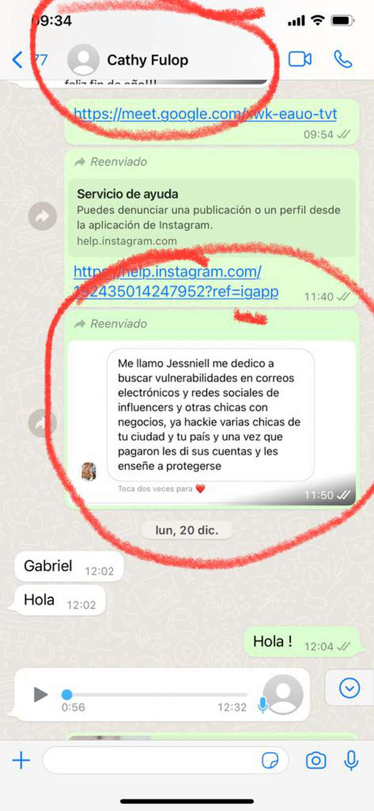The message Fulop received from the alleged hacker.  (Photo: Gabriel Zordo/BTR Consulting).