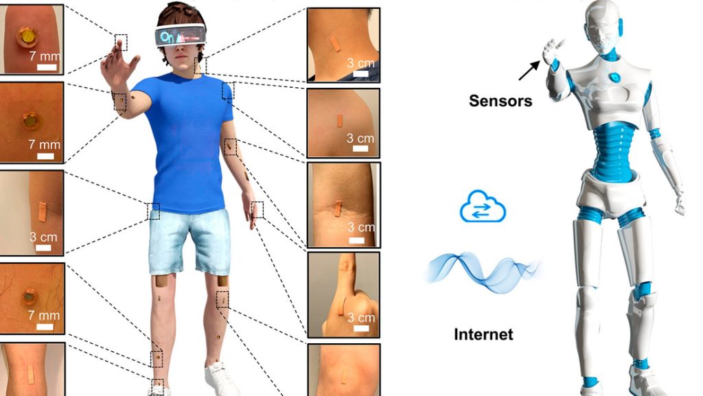 Científicos chinos desarrollan una piel electrónica que conecta una persona con robots-enfermeros